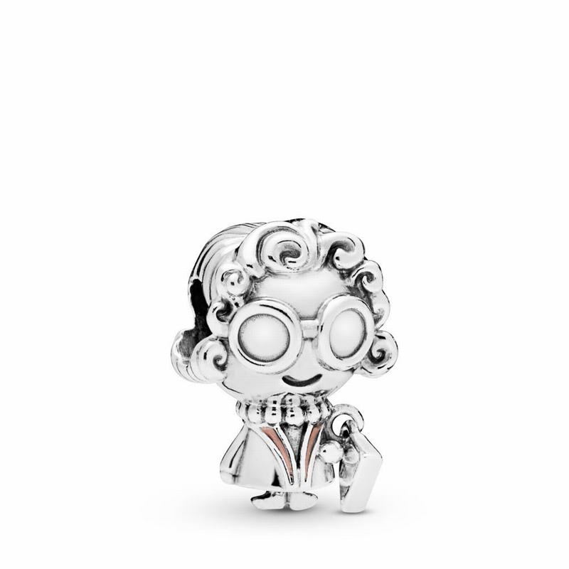 Pandora Grandmother Charm - Sterling Silver/Enamel/Pink - Canada | BS6325VE